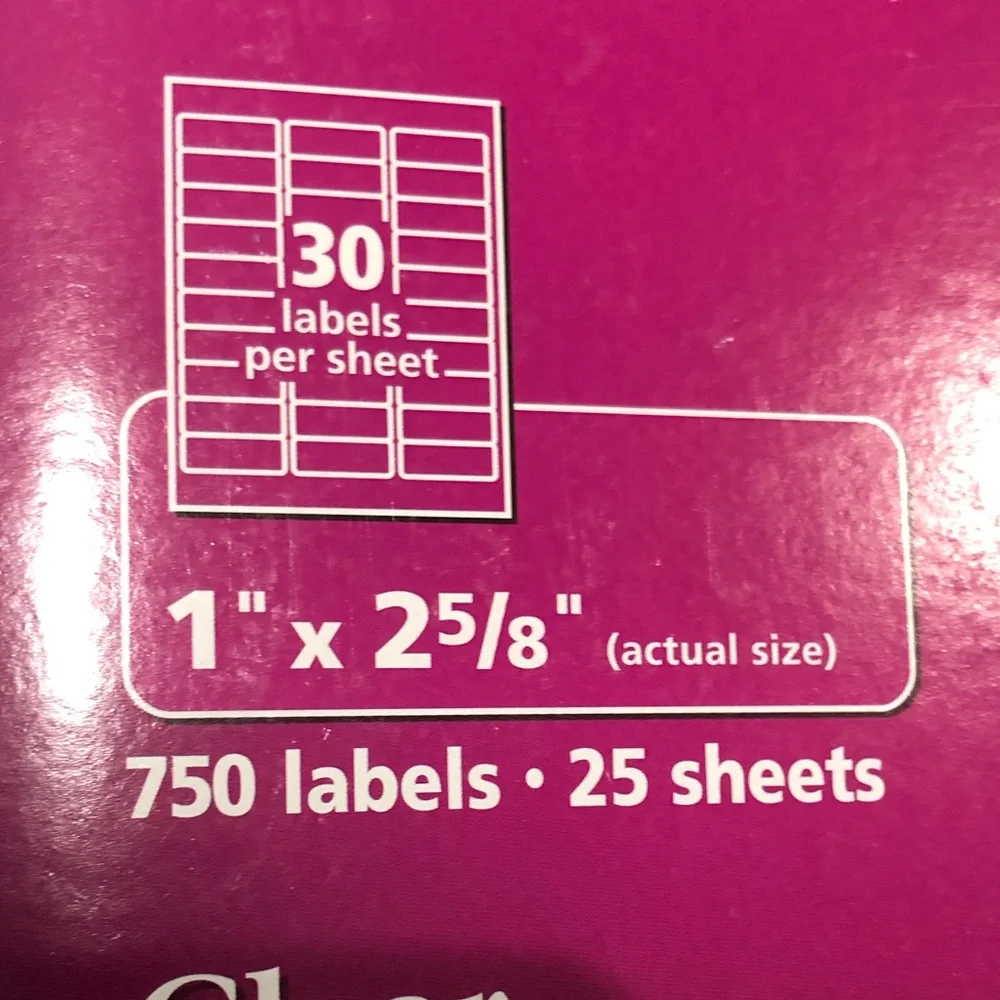 Avery Easy Peel Clear Address Labels Pack